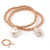 Rose Gold Bracelet with Hanging Baroque Pearl