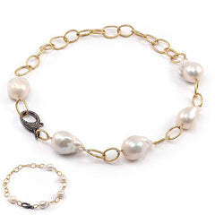 17" Baroque Pearl Necklace