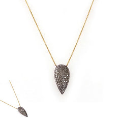 Small Diamond Tear Drop Necklace