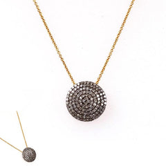 Diamond Disc Necklace
