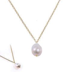 Baroque Pearl Drop Necklace