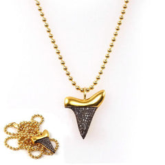 Diamond Shark Tooth Necklace