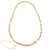 40" Baroque Pearl and Gold Chain Necklace