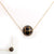 Large Black Diamond and Gold Plated Bead Necklace