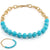 18" Amazonite and Vermeil Necklace