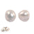 18k Gold and Baroque Pearl Stud Earrings