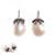 Champagne Diamond and Baroque Pearl Earrings