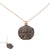 Champagne Diamond Disc Necklace