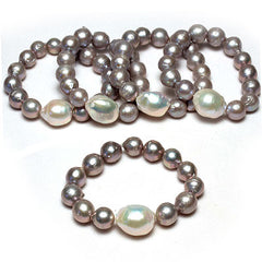 Gray Baroque Pearl Bracelet